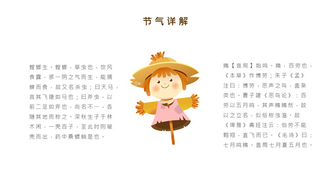 麦穗芒种节气介绍PPT模板