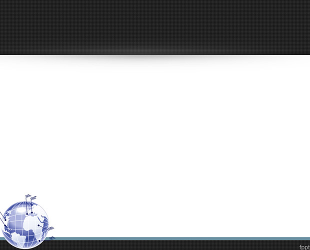 漂亮的地球仪背景商务PPT模板