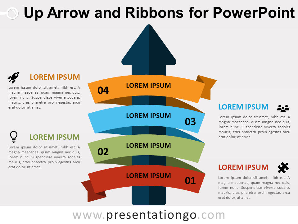 向上箭头键和PowerPoint丝带