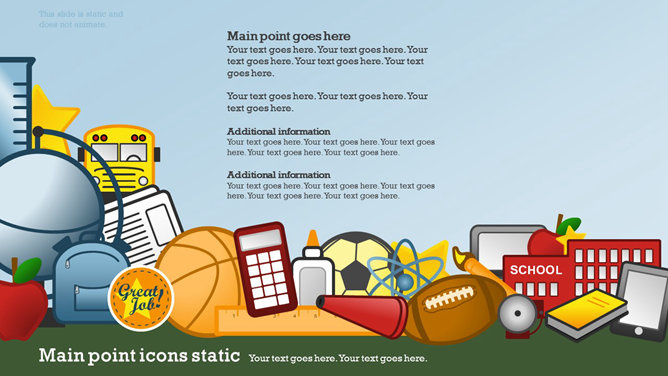 创意学校学生教育PPT模板