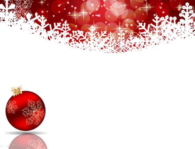 喜庆红圣诞节PPT模板