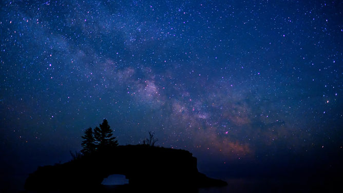 满天繁星夜空星空PPT背景图片