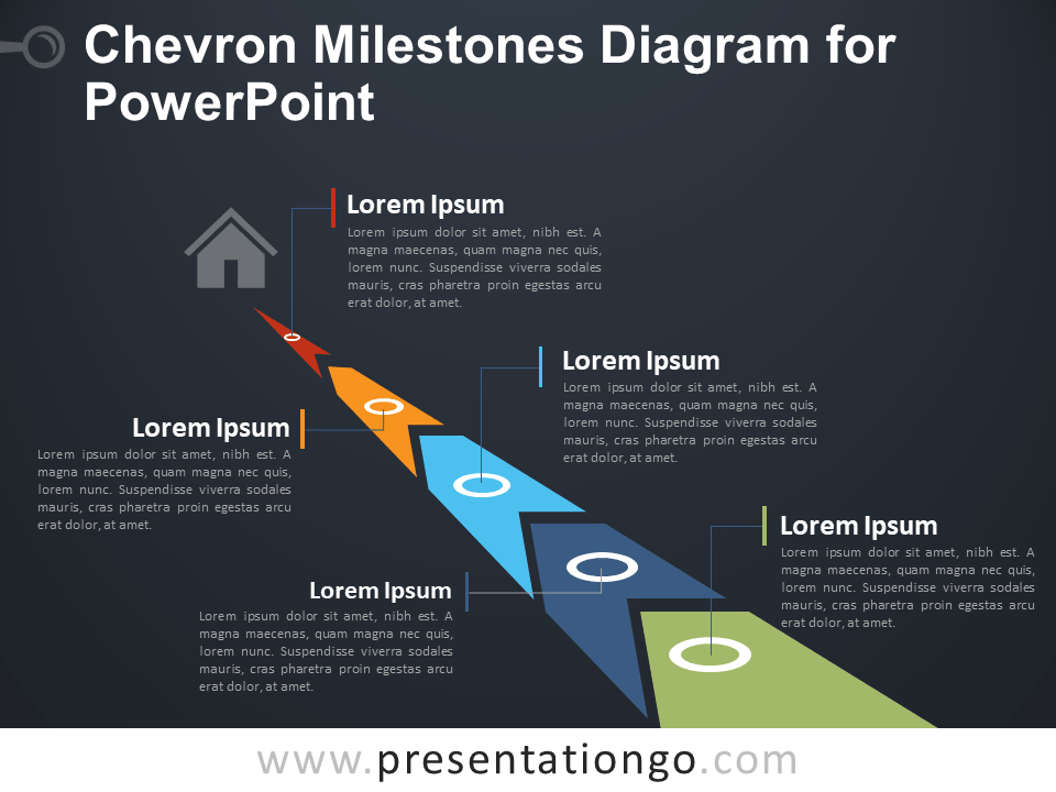 雪佛龙PowerPoint的里程碑图