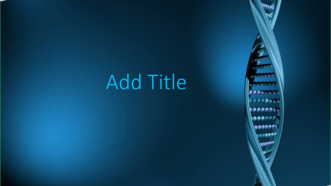 DNA双螺旋结构演示文稿模板
