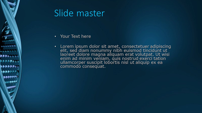 DNA双螺旋结构演示文稿模板