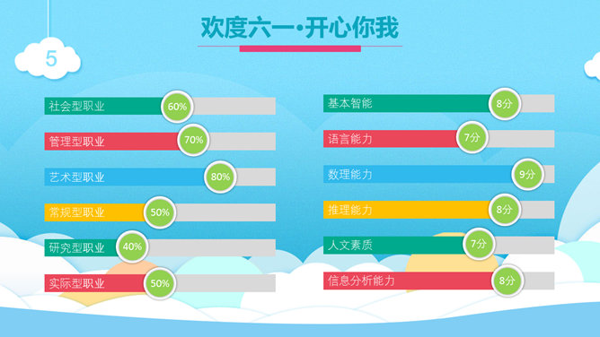 儿童节幻灯片模板免费下载