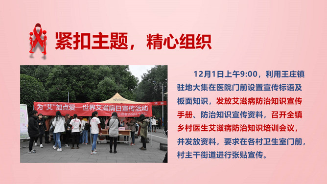 世界艾滋病日公益宣传PPT模板