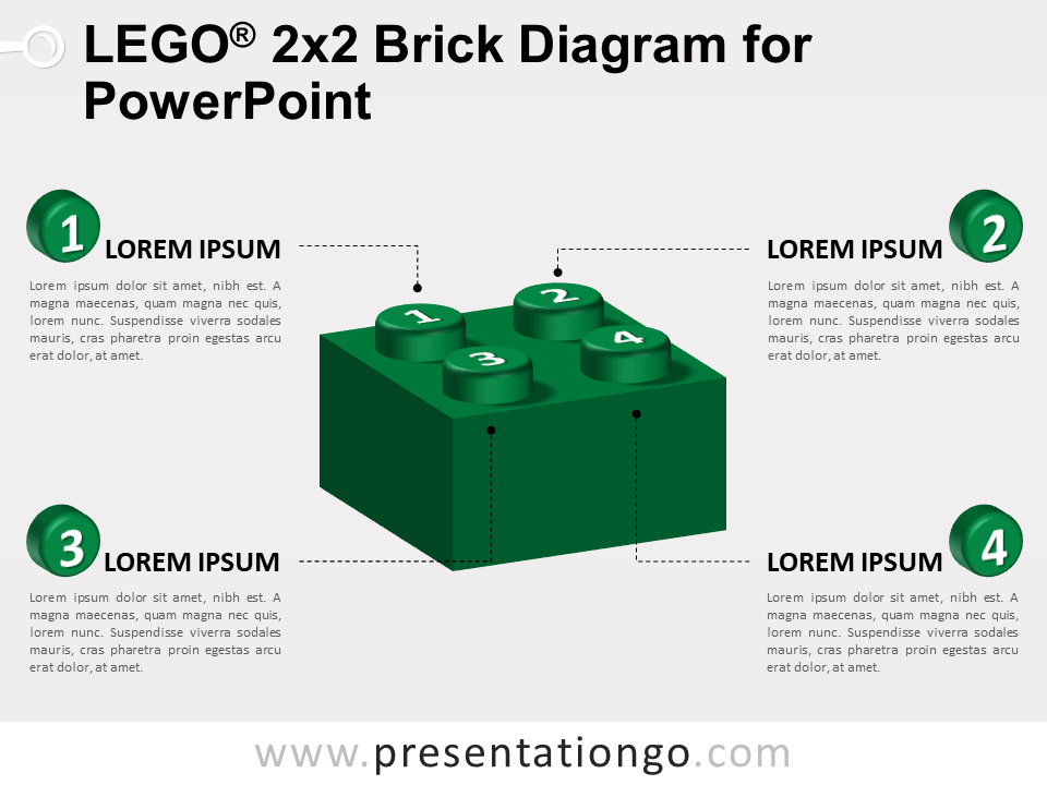 乐高PowerPoint的砖图