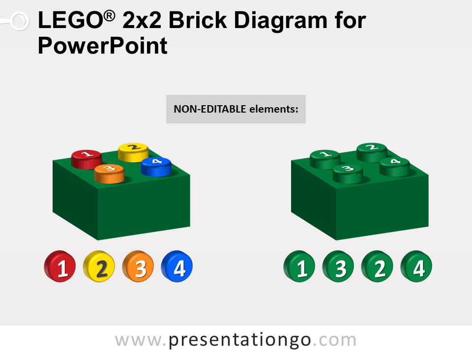乐高PowerPoint的砖图