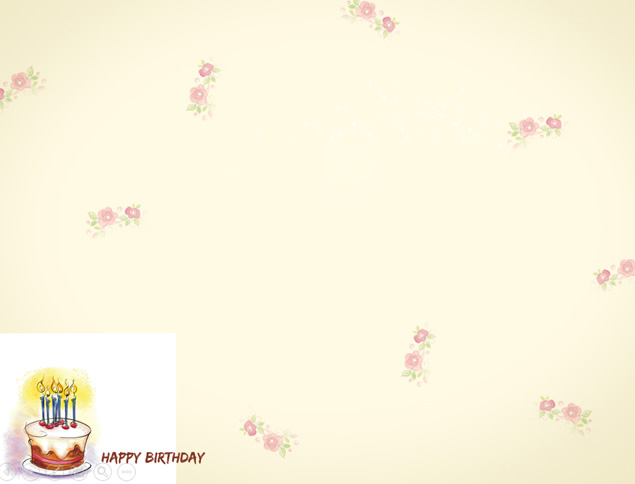 卡通蛋糕儿童生日PPT模板