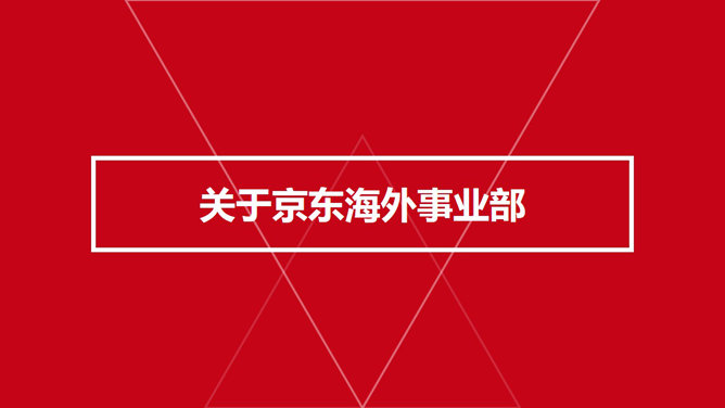 京东海外事业部介绍PPT模板