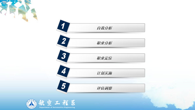 大学生职业生涯规划PPT模板