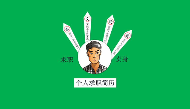 动态个人求职简历PPT模板免费下载