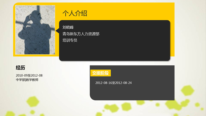 简约时尚述职报告PPT模板