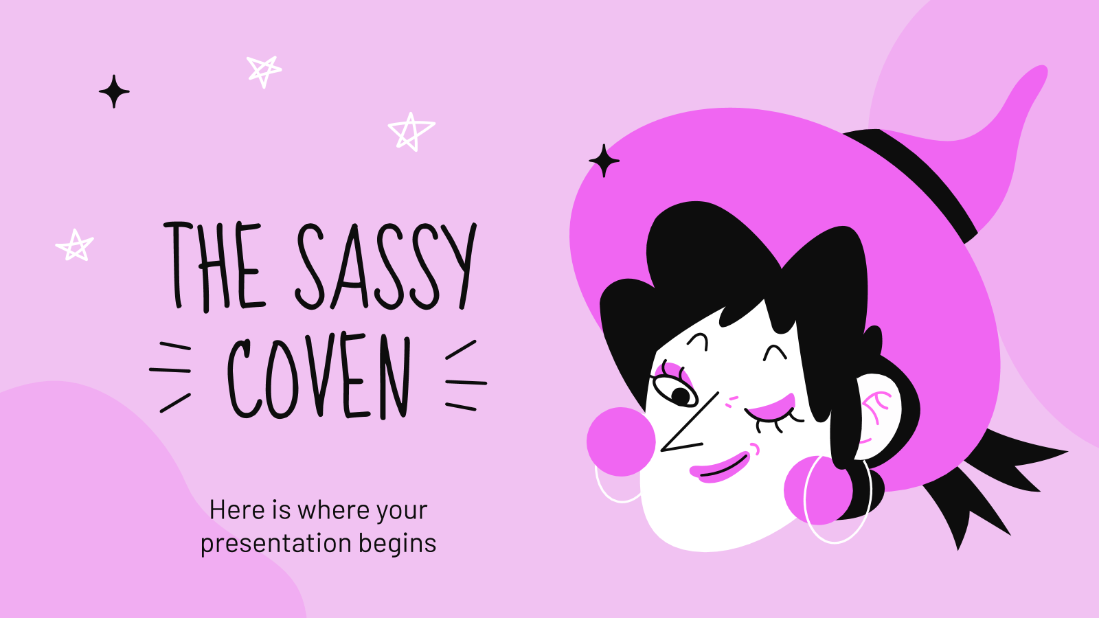 Sassy Coven 和PowerPoint模板