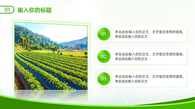 绿色农业风乡村介绍