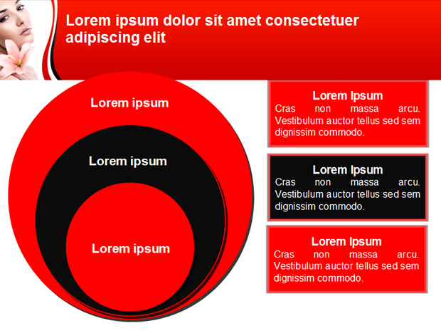 女性美容行业PPT模板
