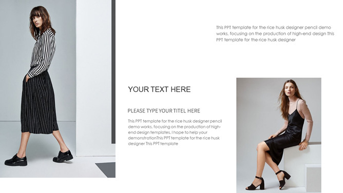 高端时尚品牌产品展示PPT模板