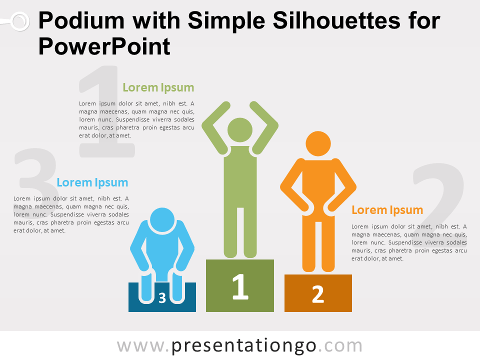 讲台PowerPoint的简单的轮廓