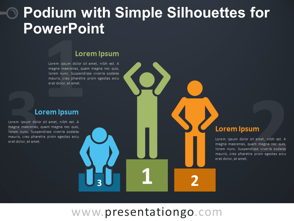 讲台PowerPoint的简单的轮廓