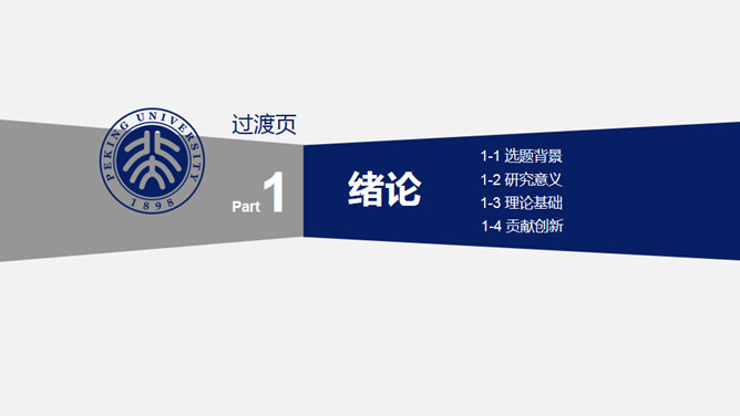 简约实用开题报告PPT模板