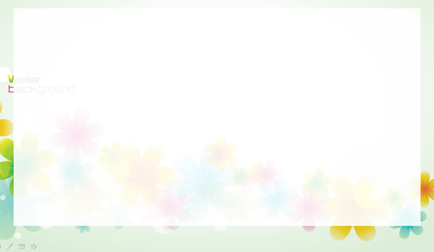 彩色花瓣PPT模板
