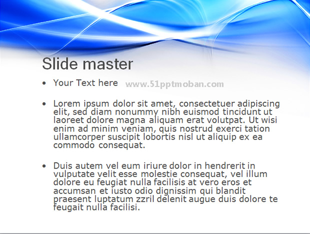 蓝色炫彩背景PPT模板