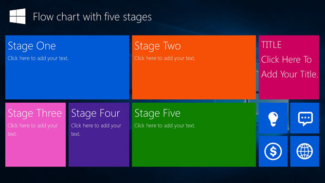 精美 Windows 10 风格 PPT 模板