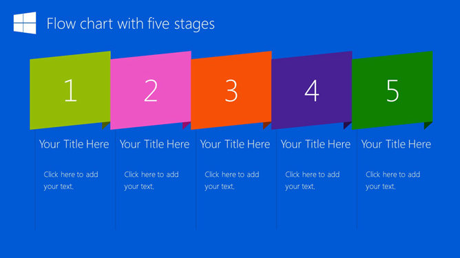 精美 Windows 10 风格 PPT 模板
