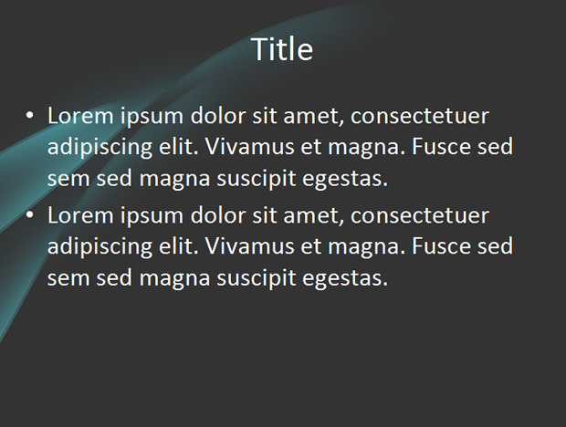 花边线条炫光背景PPT模板