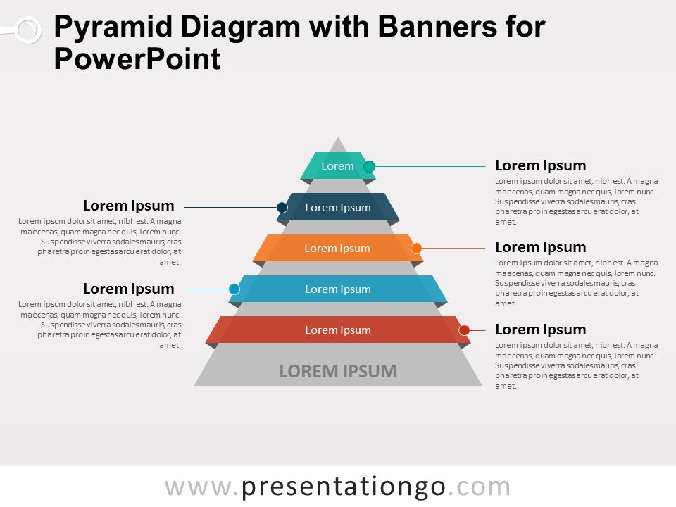 金字塔图PowerPoint的横幅
