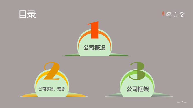 大气商务公司介绍PPT模板