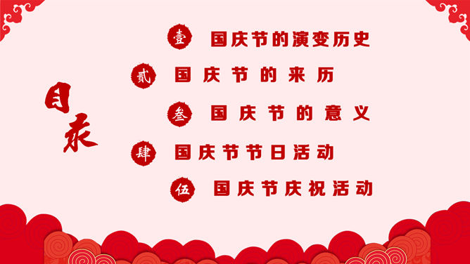 国庆节庆典PPT模板