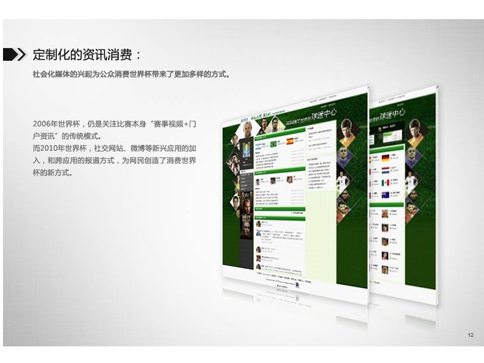 腾讯公司体育营销PPT模板