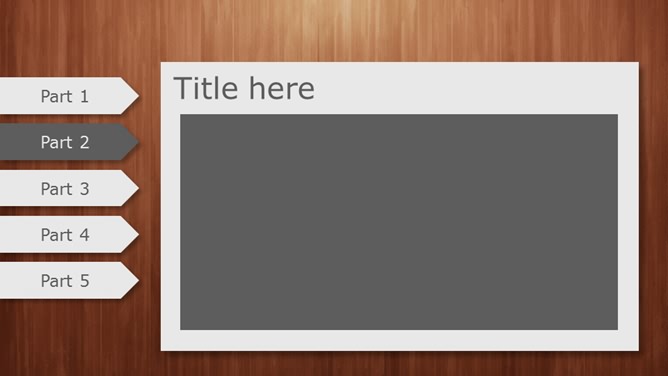 自然清新木纹背景PPT模板