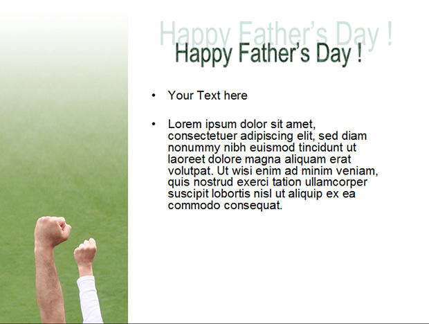 父亲节快乐——父亲节主题PPT模板