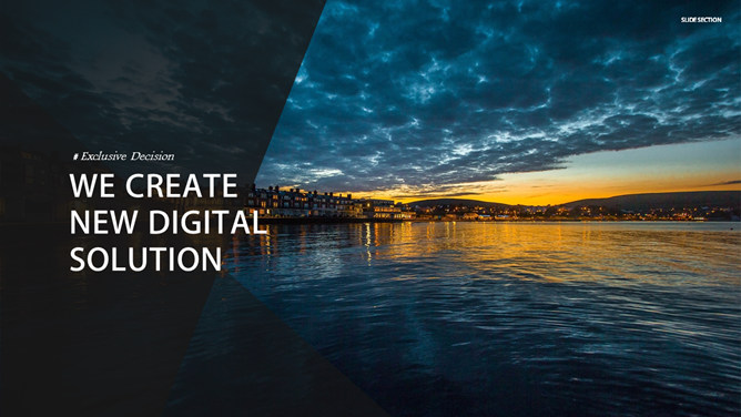 时尚杂志风大图排版PPT模板