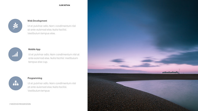 时尚杂志风大图排版PPT模板