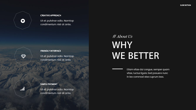 时尚杂志风大图排版PPT模板