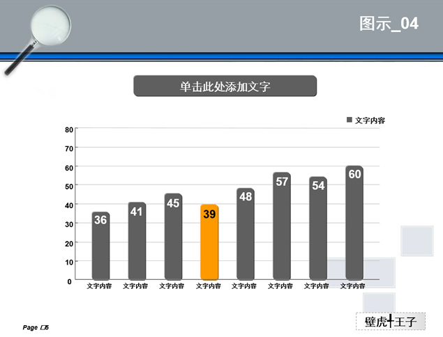 放大镜经典毕业论文答辩PPT模板