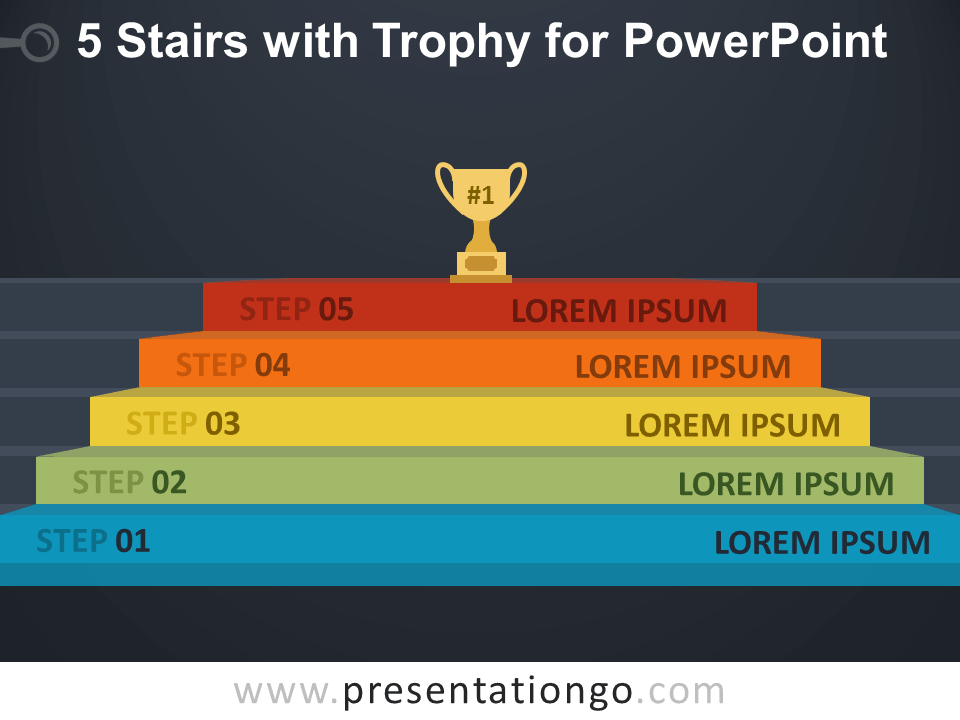 5楼PowerPoint的奖杯图