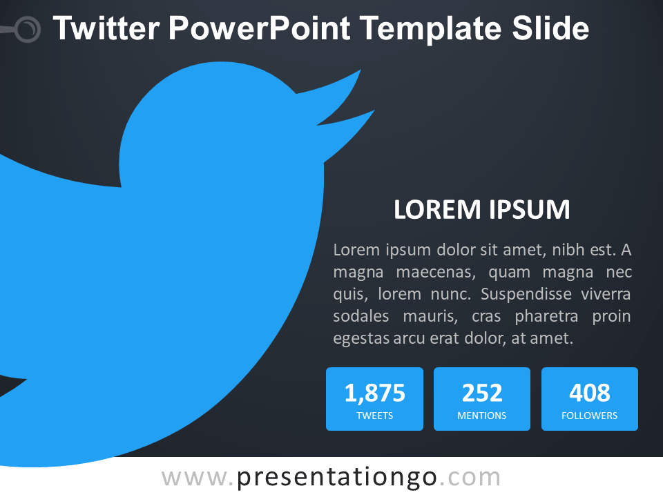 Twitter PowerPoint幻灯片模板