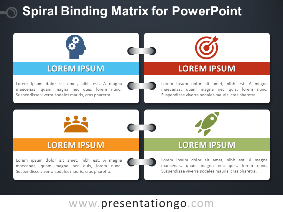 矩阵PowerPoint螺旋约束力