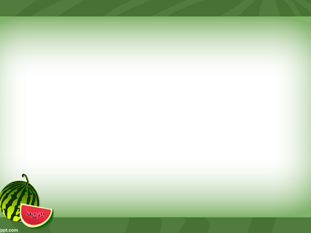 清凉夏日西瓜主题PPT模板