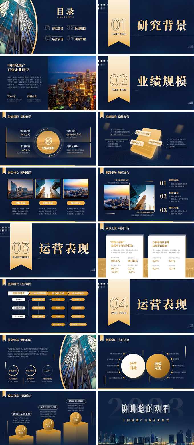 深蓝色房地产研究报告