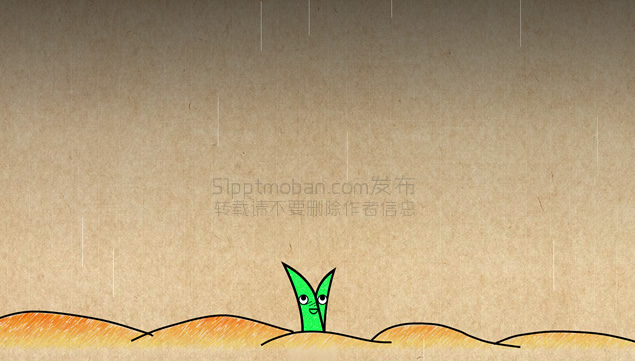 环保主题动画情景剧PPT模板