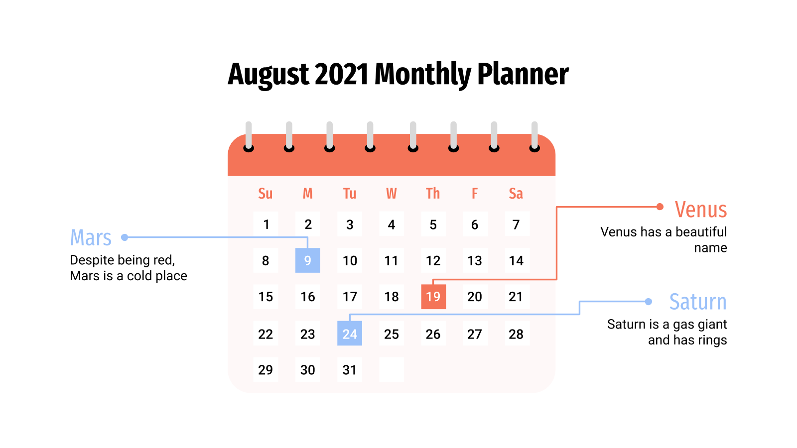 2021年8月PPT的Planner信息图