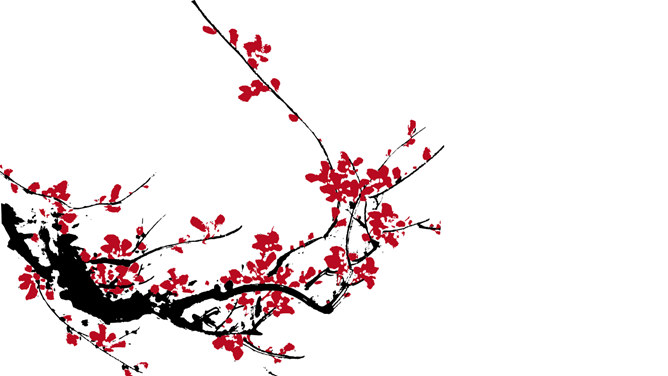 梅竹菊兰荷中国风PPT素材