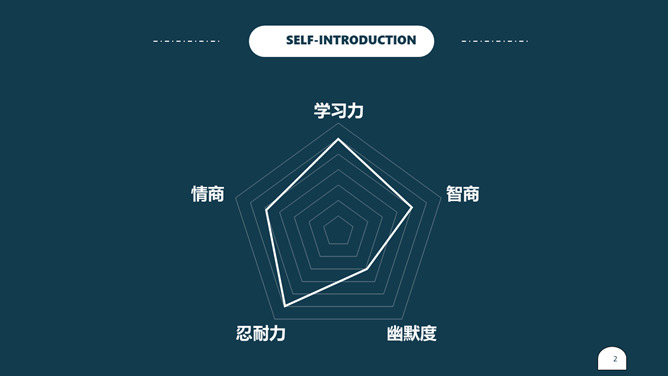 极简风格个人简历PPT模板