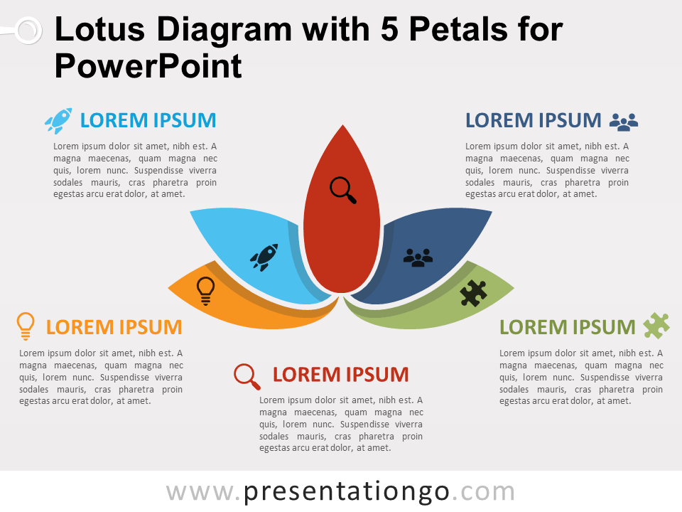 荷花图5 PowerPoint的花瓣